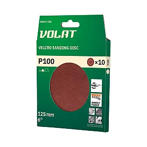 Шлифлист Волат 80011-100 125 мм круг Р100 для дерева 10 шт