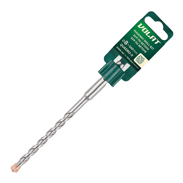 Бур Волат 83008-160 Quadro-x SDS-plus 8*100*160 мм