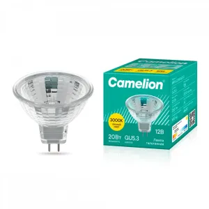 Лампа галогенная Camelion 3059 MR-16 20W 12V GU5.3 с защитным стеклом