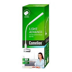 Светильник настольный Camelion KD-793 C01 LED сенсорное включение зажим-струбцина белый