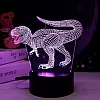 Ночник Camelion NL-405 Динозавр LED 3Вт RGB USB 3 АА (в комплект не входят)
