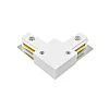 Коннектор Jazzway L-образный PTR CL-WH белый