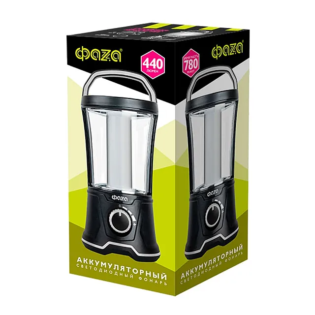 Фонарь кемпинговый ФАZA AccuF5-L20W-bk черный