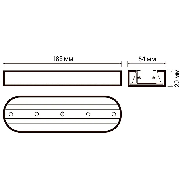 Стационарное крепление для трековых систем Jazzway PTR T2- WH