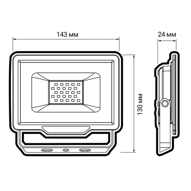 Прожектор Jazzway PFL-C3 30w 6500K IP65 Прожектор Jazzway PFL-C3 30w 6500K IP65