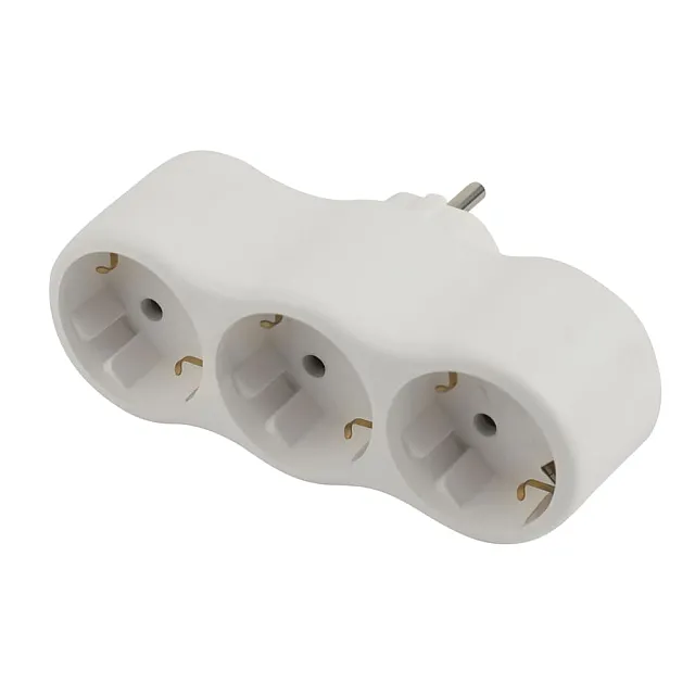 Тройник Эра SPx-3e-W Б0053479 3 гнезда с заземлением белый