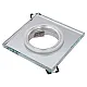 Светильник точечный Эра DK8 C0043740 CH/WH MR16 12V/220V 50W декор стекло квадрат хром/зеркальный