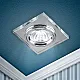 Светильник точечный Эра DK8 C0043740 CH/WH MR16 12V/220V 50W декор стекло квадрат хром/зеркальный