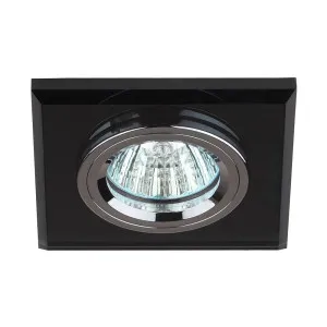 Светильник точечный Эра DK8 C0043792 CH/BK MR16 12V/220V 50W акрил серый черный
