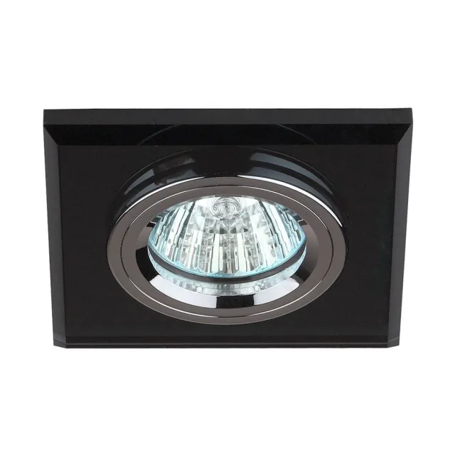 Светильник точечный Эра DK8 C0043792 CH/BK MR16 12V/220V 50W акрил серый черный