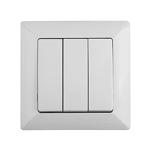 Выключатель Intro Solo 4-106-01 трехклавишный белый