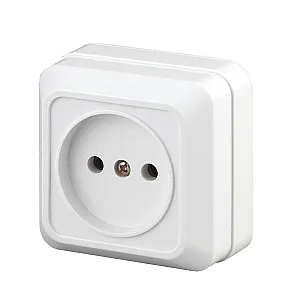 Розетка Intro Quadro 2-201-01 Б0053774 2P белая