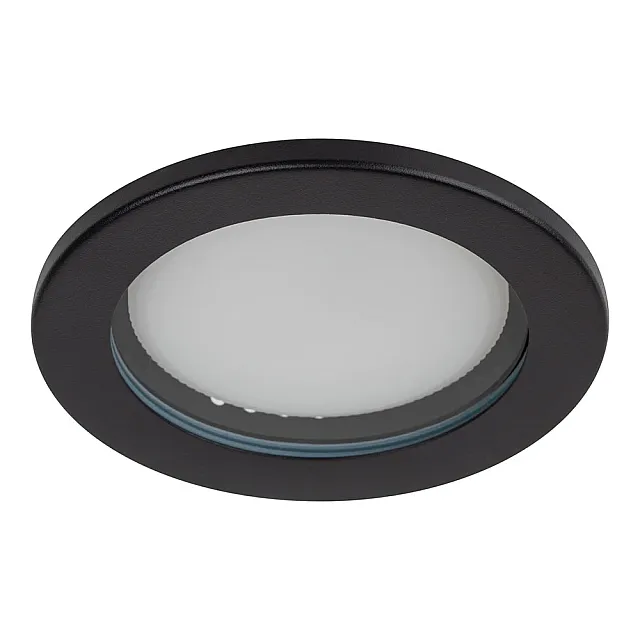 Светильник встраиваемый Эра KL95 Б0055812 SBK GX53 IP44 110*55 мм влагозащищенный черный