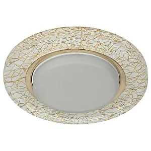Светильник точечный Эра DK80 Б0019576 WH/GD 220V/13W GX53 белый/золото