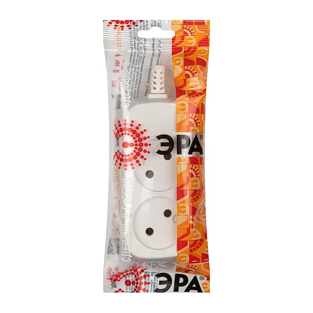 Колодка розеточная Эра KX-2 2 гнезда без зазeмления