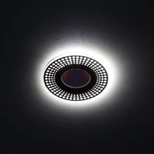 Светильник точечный Эра DK LD41 Б0037383 WH/BK MR16 декор cо светодиодной подсветкой белый/черный