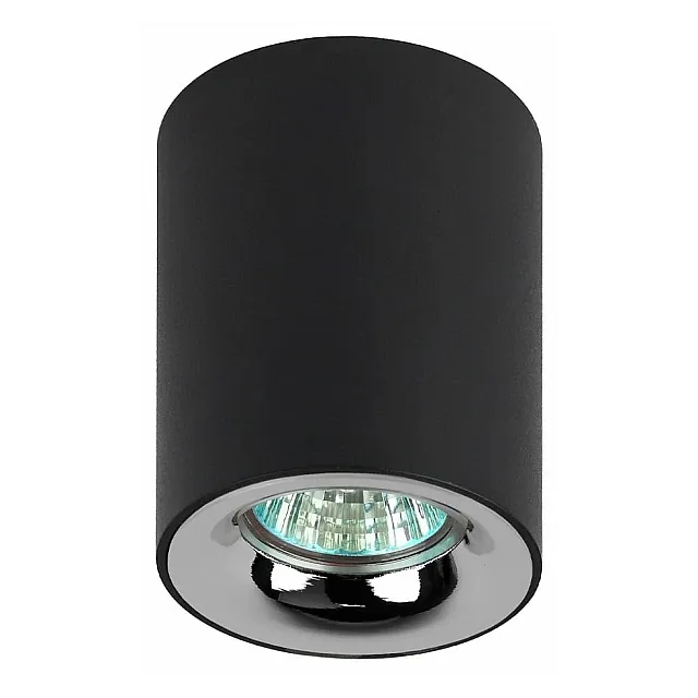 Светильник накладной ЭРА OL1 GU10 BK/CH GU10 80*100мм