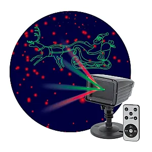 Проектор Эра ENIOP-02 Laser Дед Мороз мультирежим 2 цвета