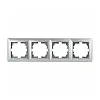 Рамка Intro Solo 4-504-03 на 4 поста алюминий