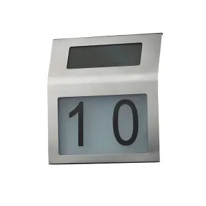 Номер дома Эра ERAFS048-09 Б0044249 с подсветкой на солнечной батарее 2LED