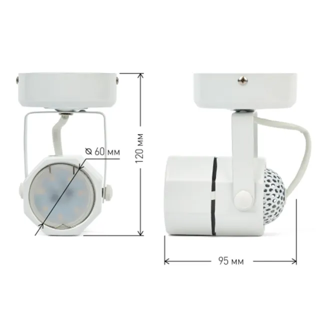 Светильник потолочный Эра OL2 Б0044259 GU10 WH 120*95*60 мм