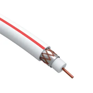 Кабель коаксиальный Эра Б0044618 SAT 50М 75Ом Cu/ оплётка Cu 75% PVC белый 10 м
