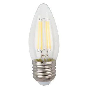 Лампа светодиодная Эра F-LED B35-7W-827-E27 Б0048380 QX F-LED-6 Ват-B35-2700K-E27 филаментная