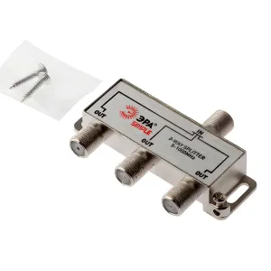 Делитель ТВ Эра Simple DS-F-02 Б0048321 3 ответвления под F разъём 5-1000 МГц