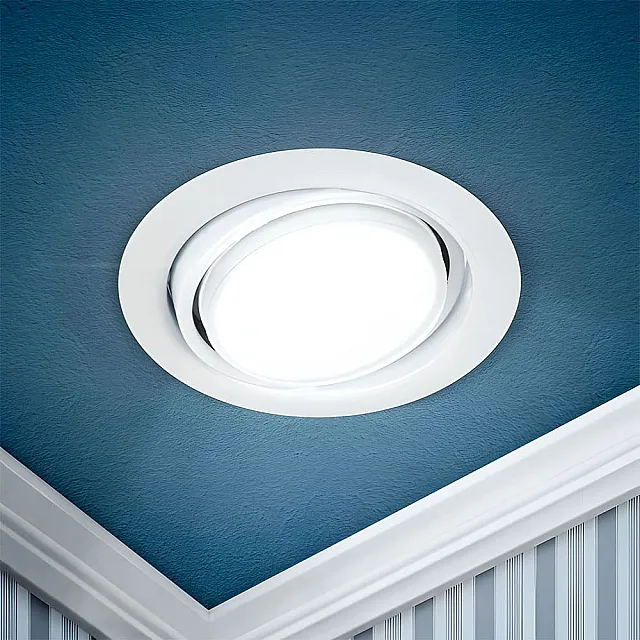 Светильник точечный Эра KL35 А WH /1 GX53 220V/13W поворотный белый