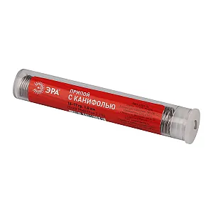 Припой Эра PL-PR01 Б0052555 для пайки с канифолью 1 мм 16-17 г