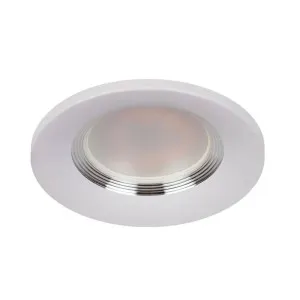 Светильник встраиваемый Эра KL107 Б0061096 WH/SL MR16 GU5.3 белый серебро