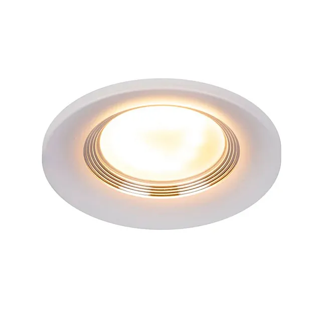 Светильник встраиваемый Эра KL107 Б0061096 WH/SL MR16 GU5.3 белый серебро