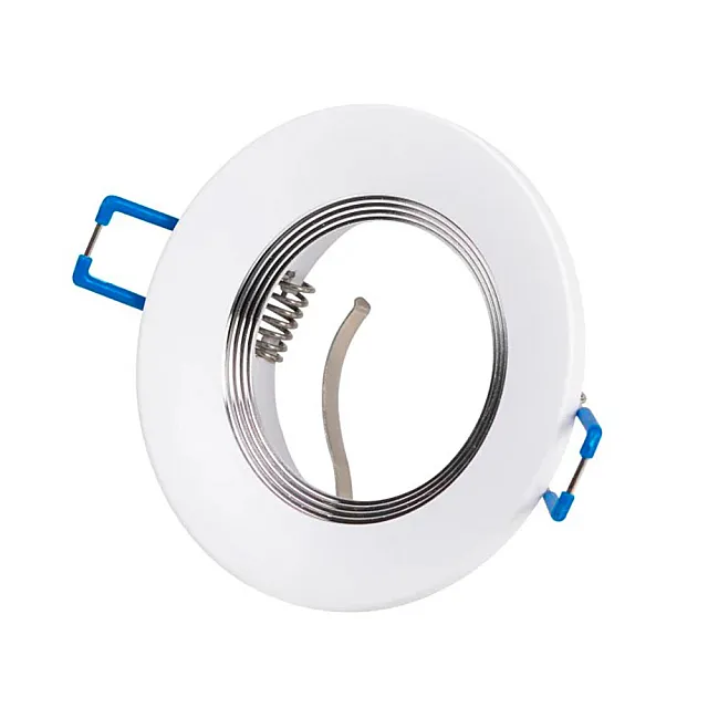 Светильник встраиваемый Эра KL107 Б0061096 WH/SL MR16 GU5.3 белый серебро