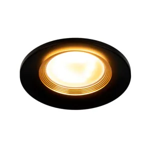 Светильник встраиваемый Эра KL107 Б0061097 BK/GD MR16 GU5.3 черный золото