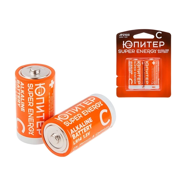 Батарейка Юпитер JP2103 C LR14 1.5V alkaline 2 шт Батарейка Юпитер JP2103 C LR14 1.5V alkaline 2 шт