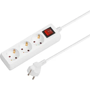 Удлинитель Юпитер JP8104-22 3 розетки с заземлением выключателем 5 м