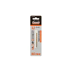 Сверло по металлу Gepard GP1332-065 3.2*36*65 мм цилиндрический хвостовик HSS TIN
