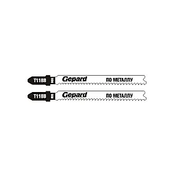 Пилка для лобзика Gepard GP0620-02 по металлу T118B 2 шт