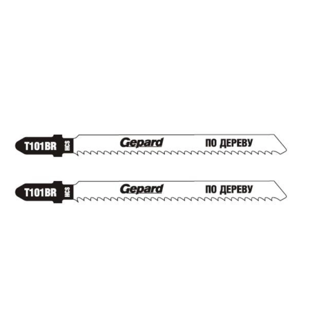 Пилка для лобзика Gepard GP0625-09 по дереву T101BR 2 шт Пилка для лобзика Gepard GP0625-09 по дереву T101BR 2 шт