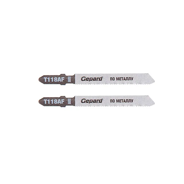 Пилка для лобзика Gepard GP0615-18 по металлу T118AF 2 шт