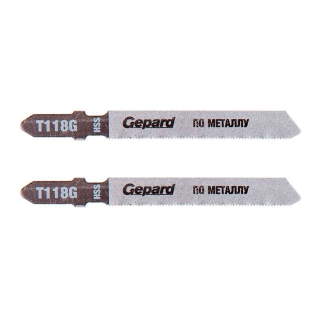 Пилка для лобзика Gepard GP0608-19 по металлу T118G 2 шт Пилка для лобзика Gepard GP0608-19 по металлу T118G 2 шт