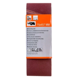 Шлифлента Gepard GP5008-80 75*457 мм Р80 бесконечная 3 шт
