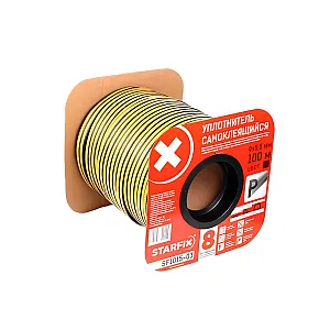 Уплотнитель Starfix SF1015-03 профиль P 9*5.5 мм черный