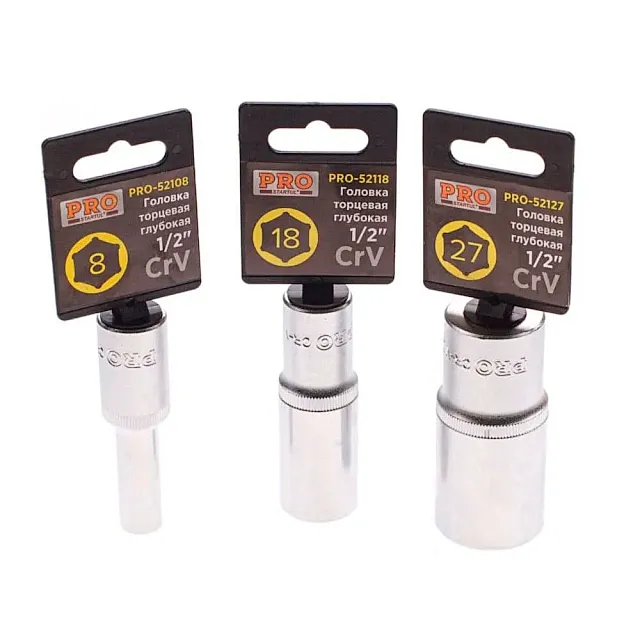 Головка торцевая Pro Startul PRO-52124 глубокая шестигранная 1/2