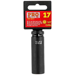 Головка торцевая Pro Startul PRO-32117 ударная тонкостенная глубокая шестигранная 1/2