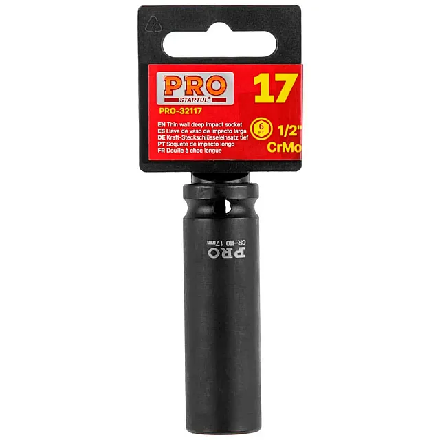 Головка торцевая Pro Startul PRO-32117 ударная тонкостенная глубокая шестигранная 1/2