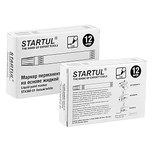 Маркер промышленый перманентный Startul Profi ST4360-01 на основе жидкой краски белый