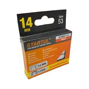 Скобы Startul Master ST4507-14 тип 53 14 мм закаленные 1000 шт