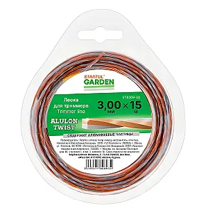 Леска Startul Garden Alulon Twist ST6069-30 3 мм*15 м сечение витой квадрат