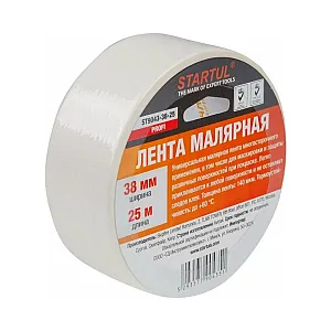 Лента малярная Startul Profi ST9043-38-25 38 мм*25 м белая